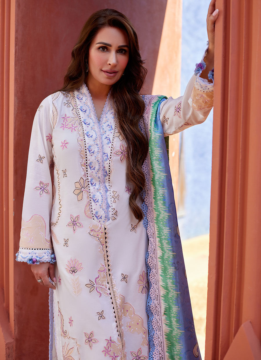 Suay by Farah Talib FTA 05 Miwa Ivory pakcloths.pk