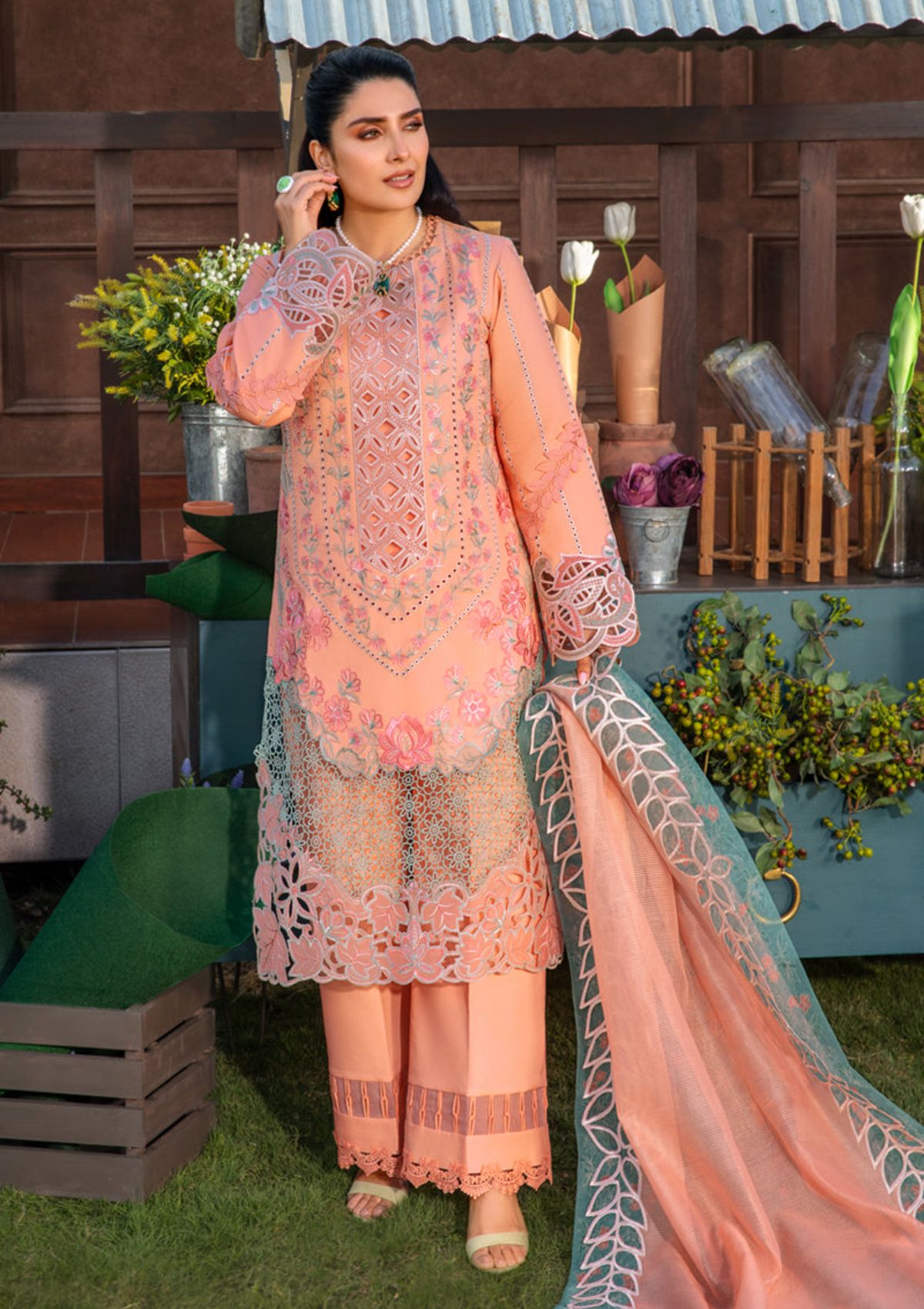 Rang Rasiya RE24#03 RANIA Premium Eid Lawn pakcloths.pk