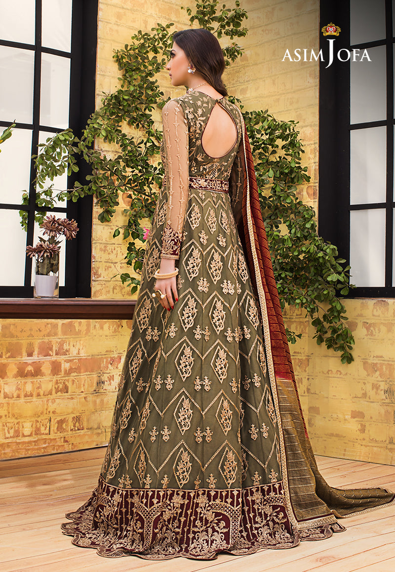 Asim jofa AJLE-06 Net Embroidered pakcloths.pk