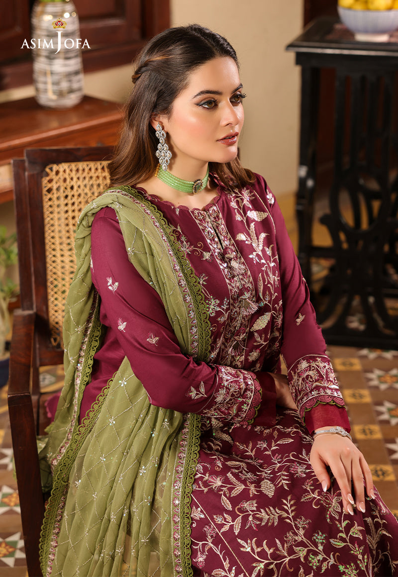 Asim Jofa by Zarq Barq AJZB-11 Lawn Collection'2023 pakcloths.pk