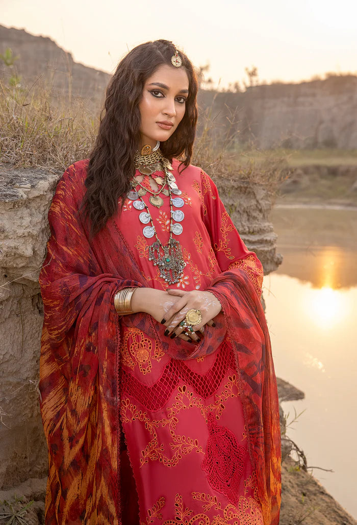 Adan Libas D-106 Lawn by Hafsah Zia pakcloths.pk