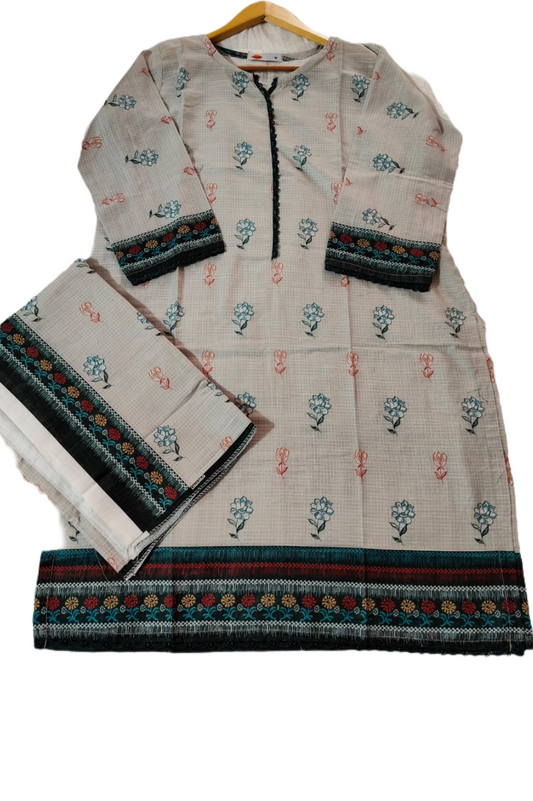 Khaadi D9 stitched khaddar 2pc pakcloths.pk