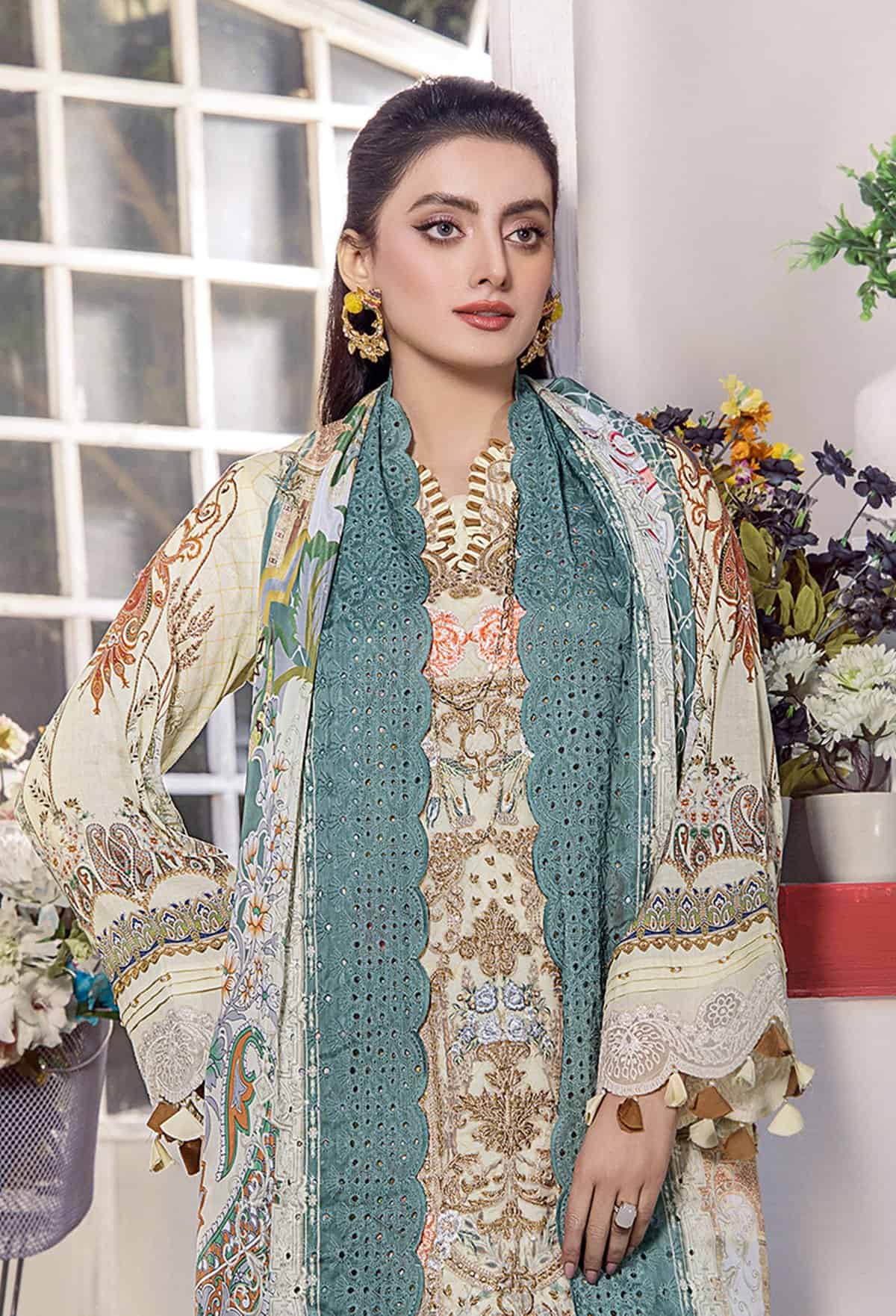 Adan Libas 5598 Lawn by Fatiha Ammar pakcloths.pk