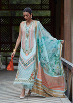 CRIMSON X SAIRA SHAKIRA Shigar- D5 B LUXURY LAWN 2023 pakcloths.pk