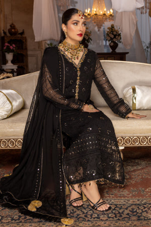 Merakish ST22-MK2 D-01 Black Orchid - Luxury Collection pakcloths.pk