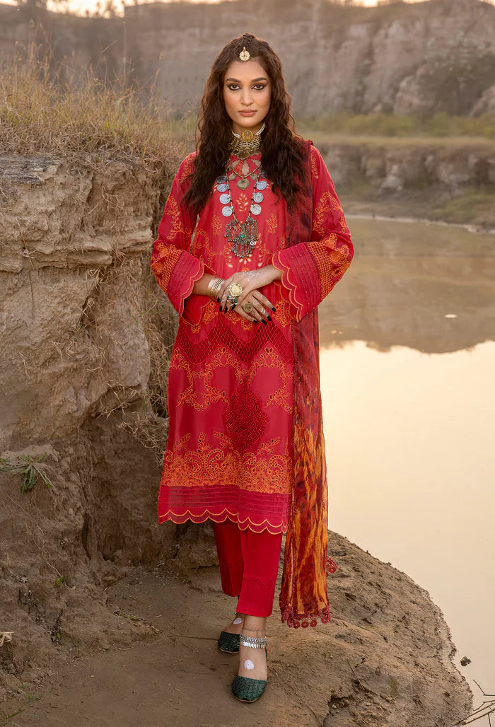 Adan Libas D-106 Lawn by Hafsah Zia pakcloths.pk