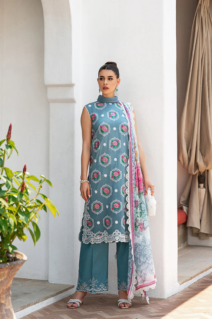 Saira Rizwan AMAL Lawn Collection'24 pakcloths.pk