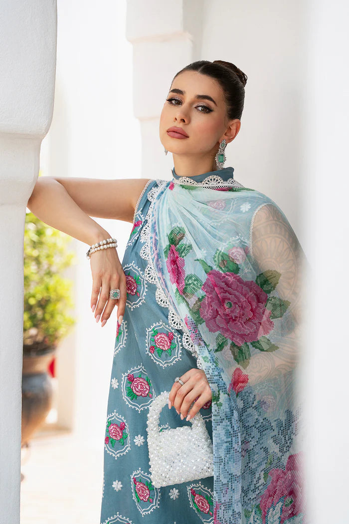 Saira Rizwan AMAL Lawn Collection'24 pakcloths.pk