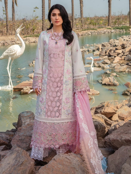 Rang Rasiya D-12 HOORAIN Premium Lawn pakcloths.pk