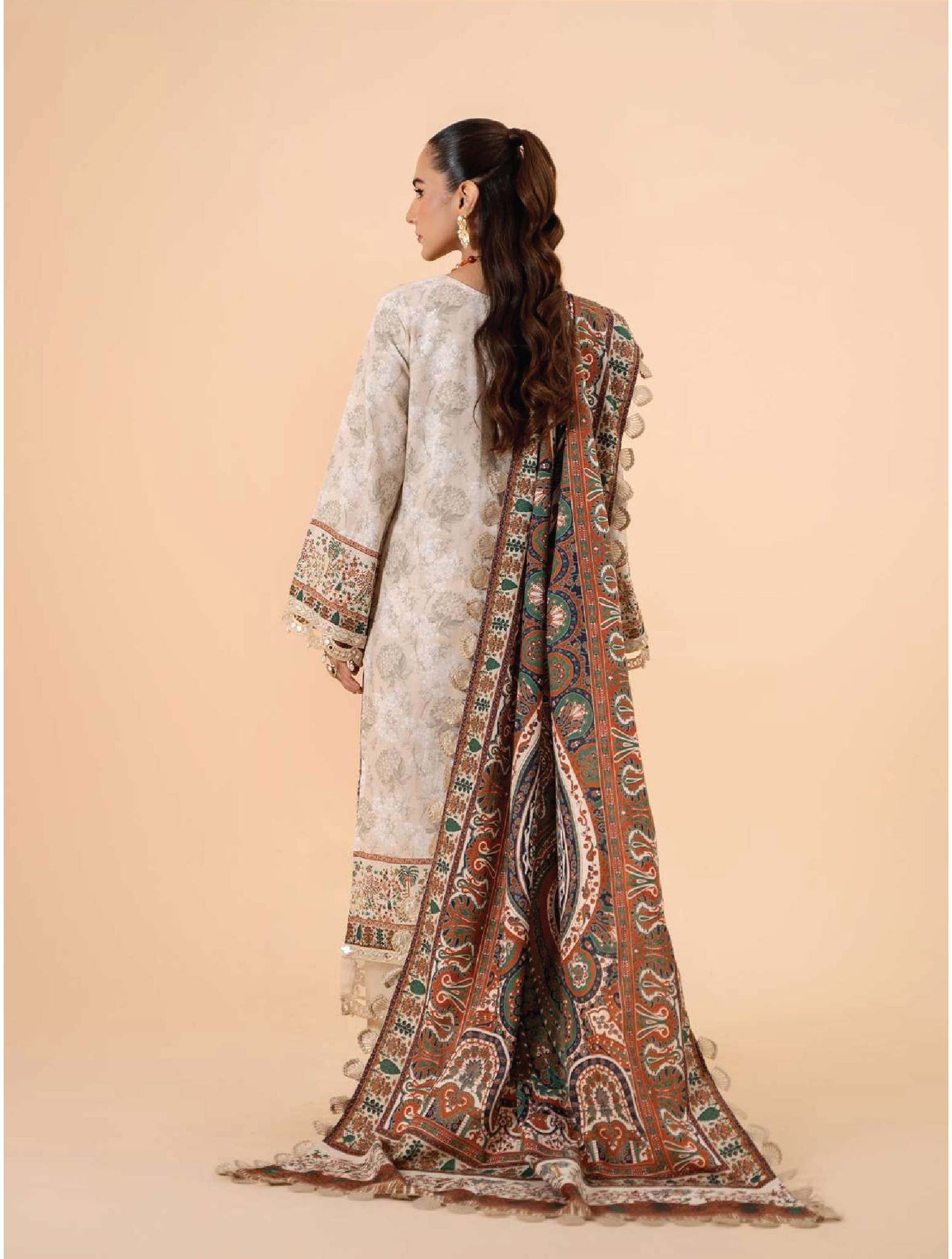 MAUSUMMERY Gardenia Printed Khaddar pakcloths.pk