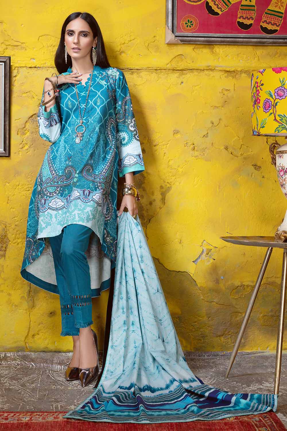 Gul Ahmed K-12007 Printed Khaddar Collection pakcloths.pk