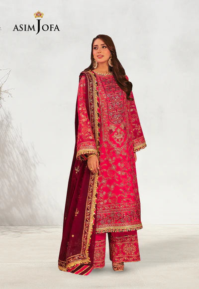 Asim jofa AJKK-11 EMBROIDERED CHIFFON pakcloths.pk