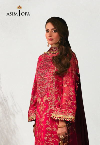 Asim jofa AJKK-11 EMBROIDERED CHIFFON pakcloths.pk