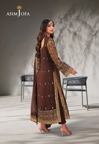 Asim jofa AJKK-30 EMBROIDERED CHIFFON pakcloths.pk