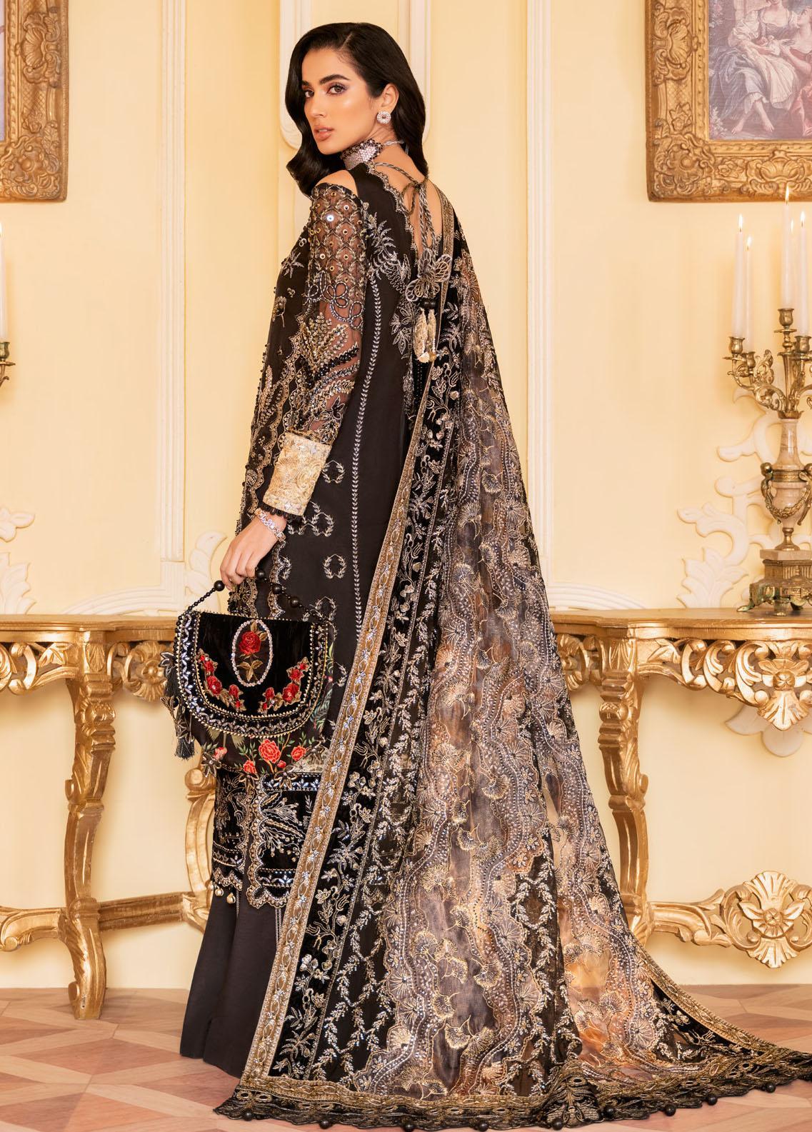 NUREH The Royal Palace Unstitched Luxury Formal 3Pc Suit NL-48 pakcloths.pk