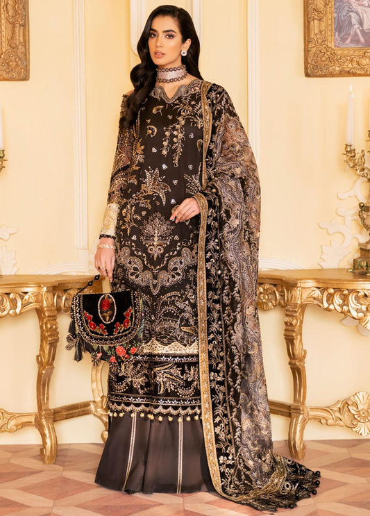 NUREH The Royal Palace Unstitched Luxury Formal 3Pc Suit NL-48 pakcloths.pk