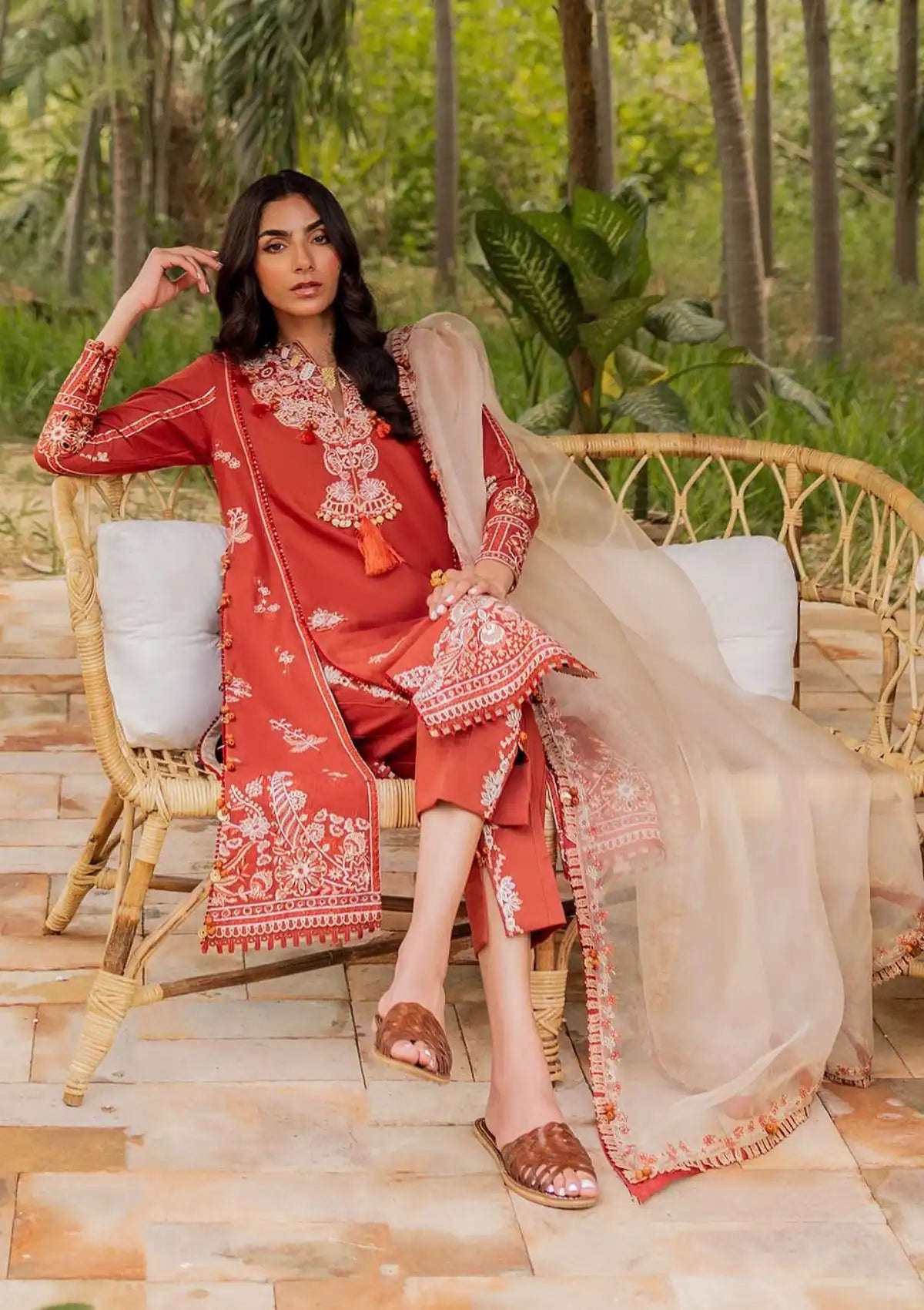 Siraa By Sadaf Fawad Khan FAIZAH-B Lawn'24 V2 pakcloths.pk