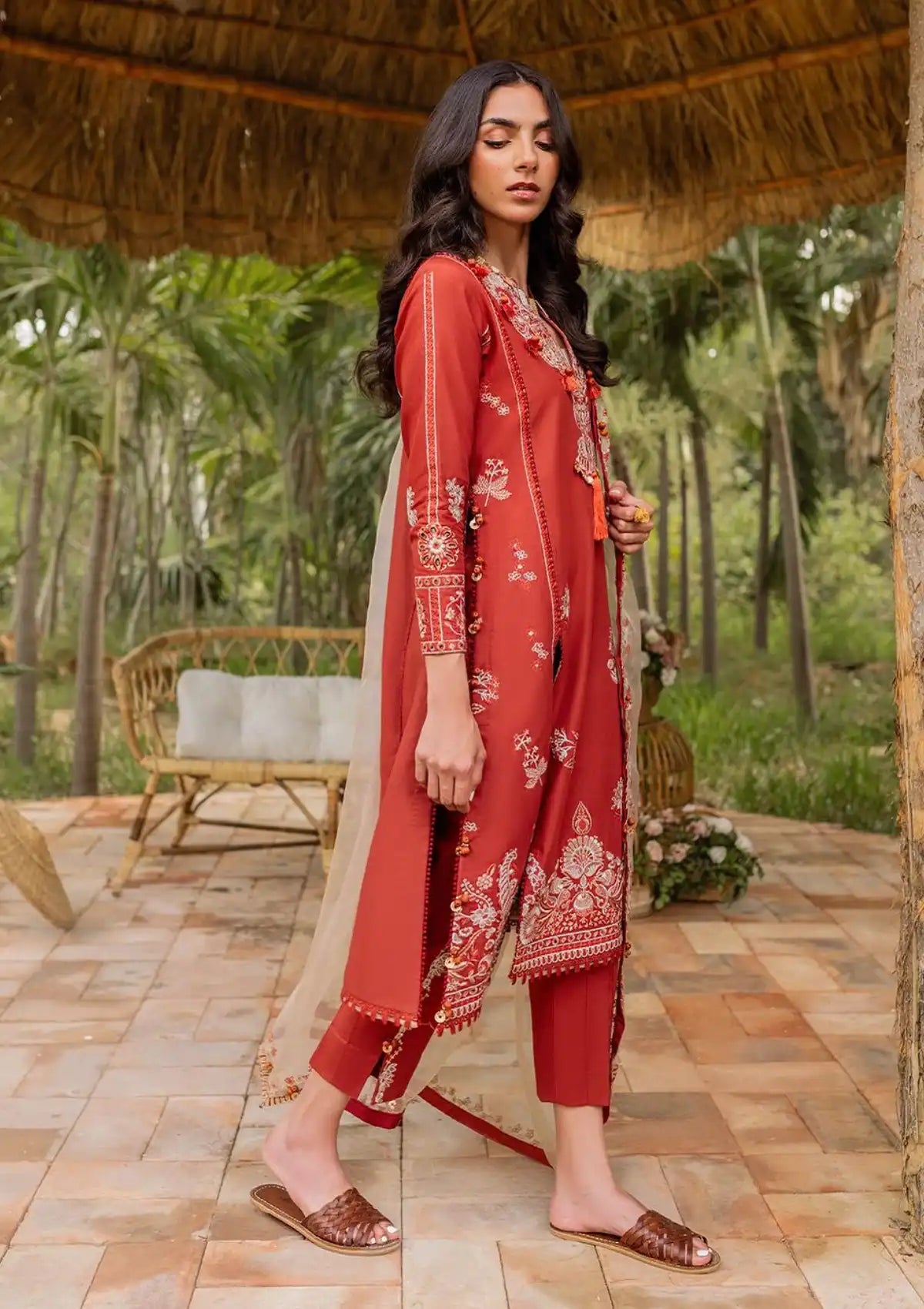 Siraa By Sadaf Fawad Khan FAIZAH-B Lawn'24 V2 pakcloths.pk