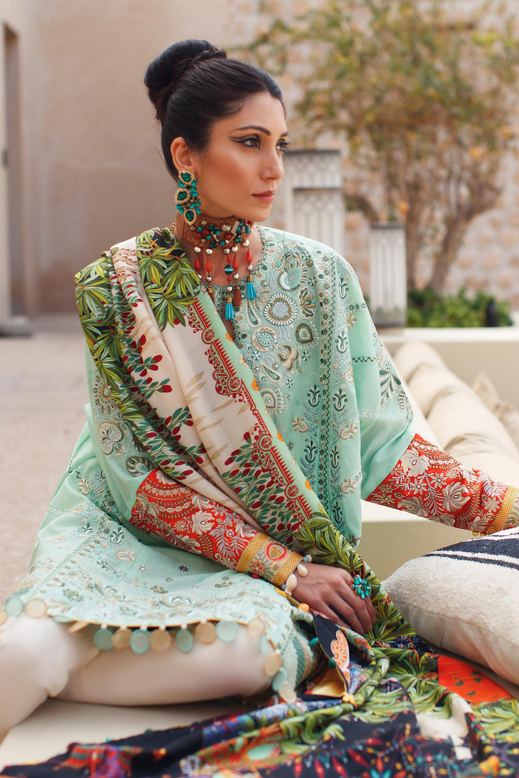 ELAN EL22-09 B (NIMA) LUXURY LAWN pakcloths.pk