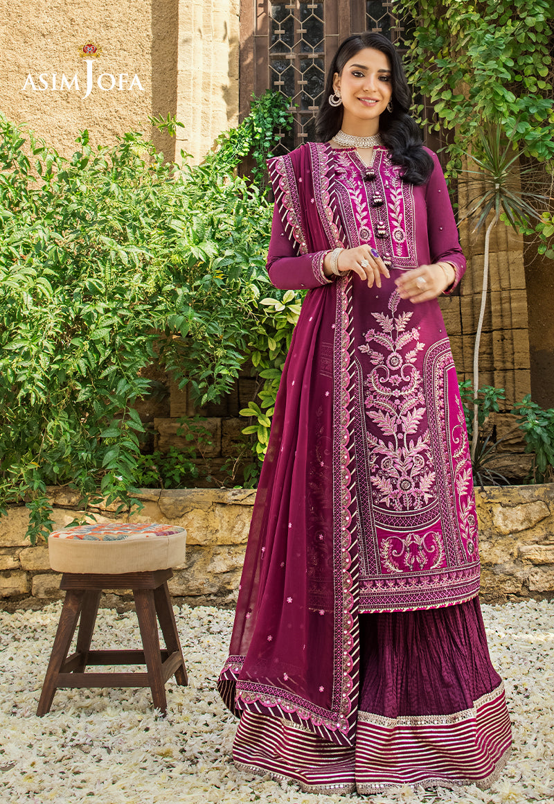 Asim jofa AJLR-21 EMBROIDERED LAWN 3 PCS pakcloths.pk