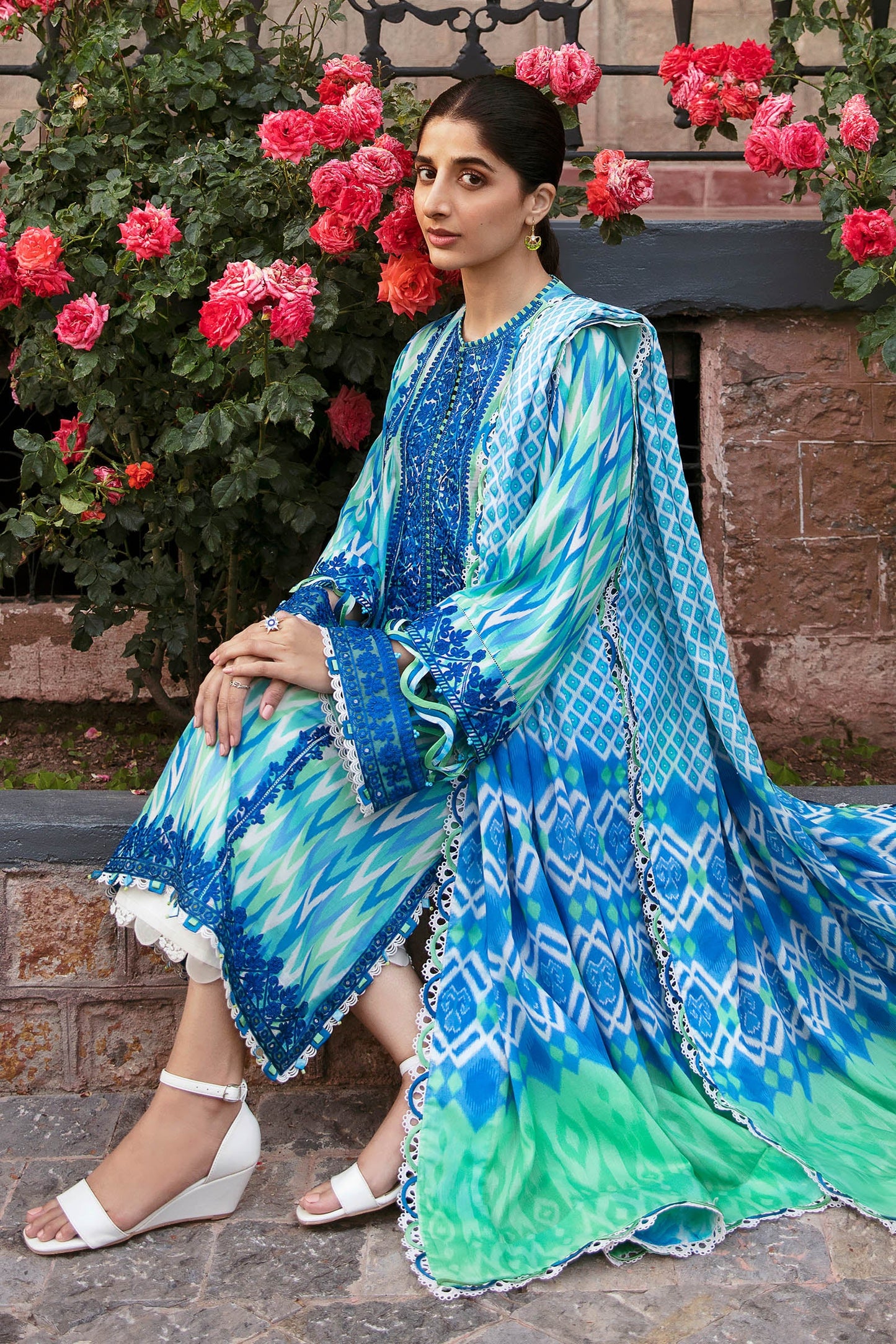 ZAHA AYSEL (ZF23-10) - Festive Lawn Collection 2023 pakcloths.pk