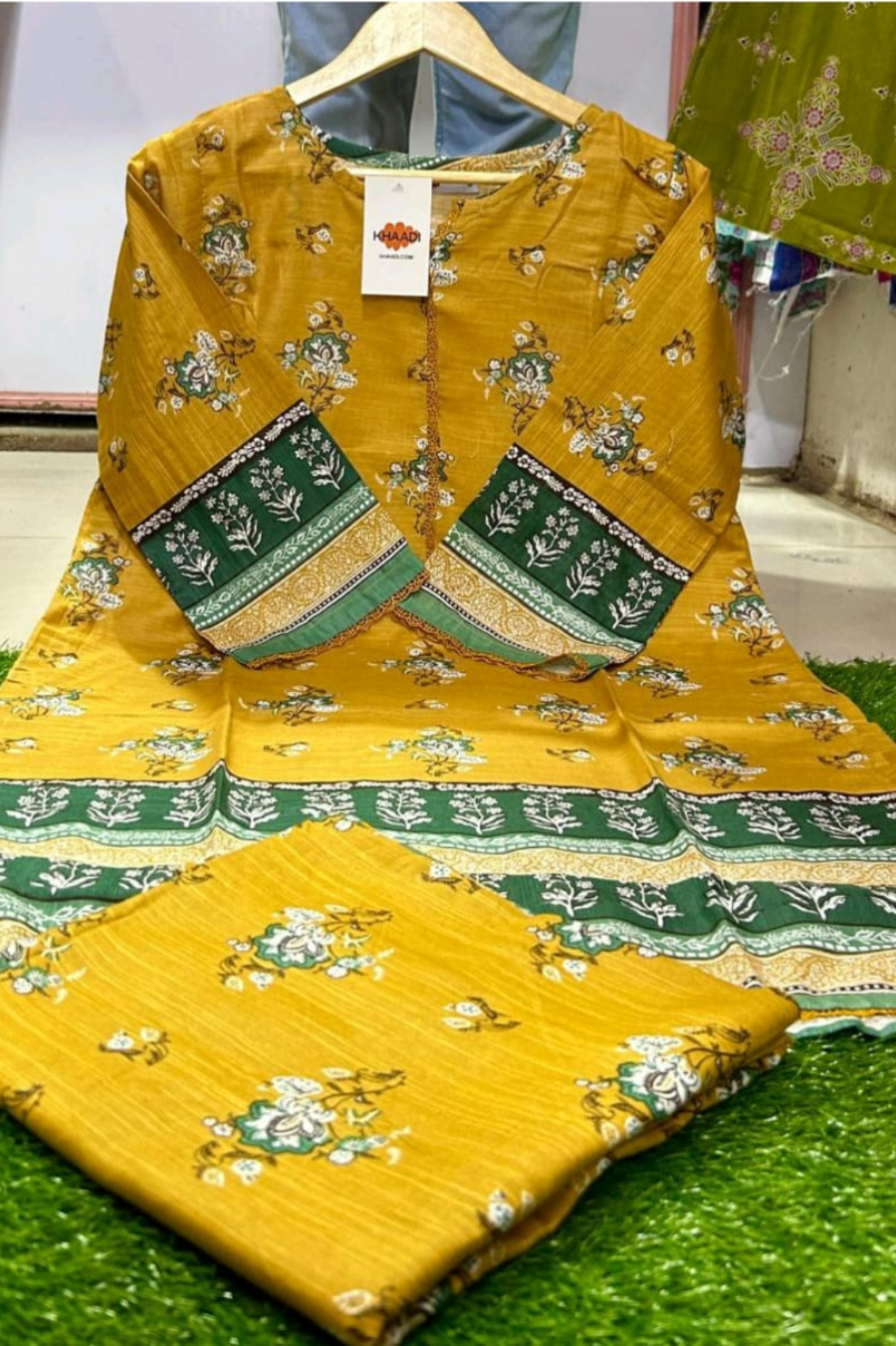 Khaadi D1 stitched khaddar 2pc pakcloths.pk