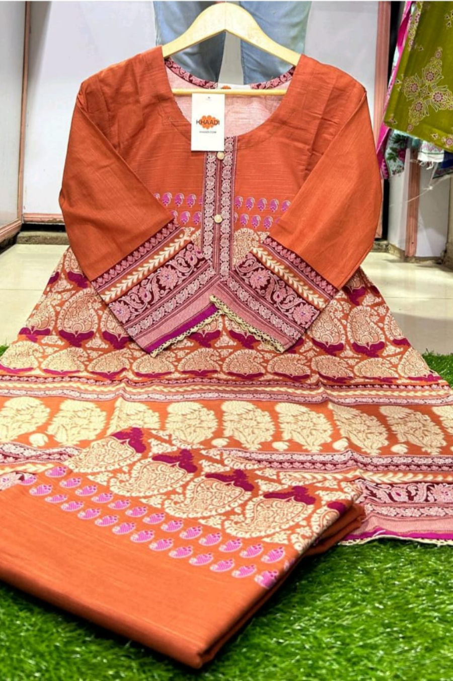 Khaadi D2 stitched khaddar 2pc pakcloths.pk