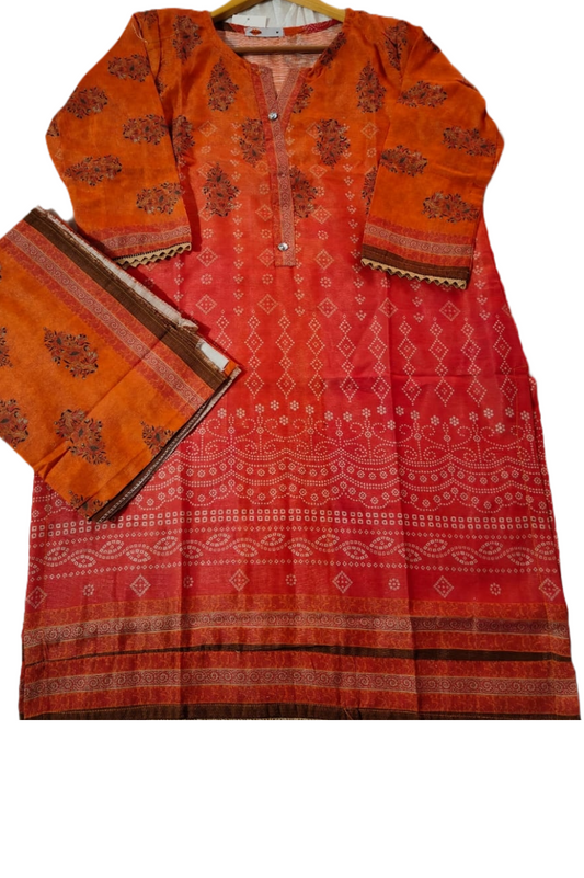 Khaadi D10 stitched khaddar 2pc pakcloths.pk