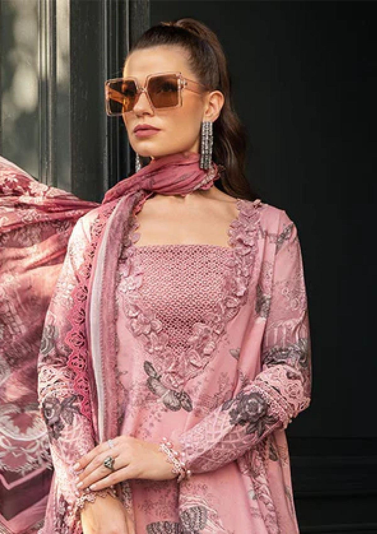 M print By Maria B 08-A Winter Edit Collection'2024 pakcloths.pk