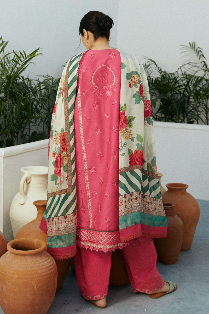 Zara Shahjahan Coco GUL-D2 Lawn Eid '24 pakcloths.pk