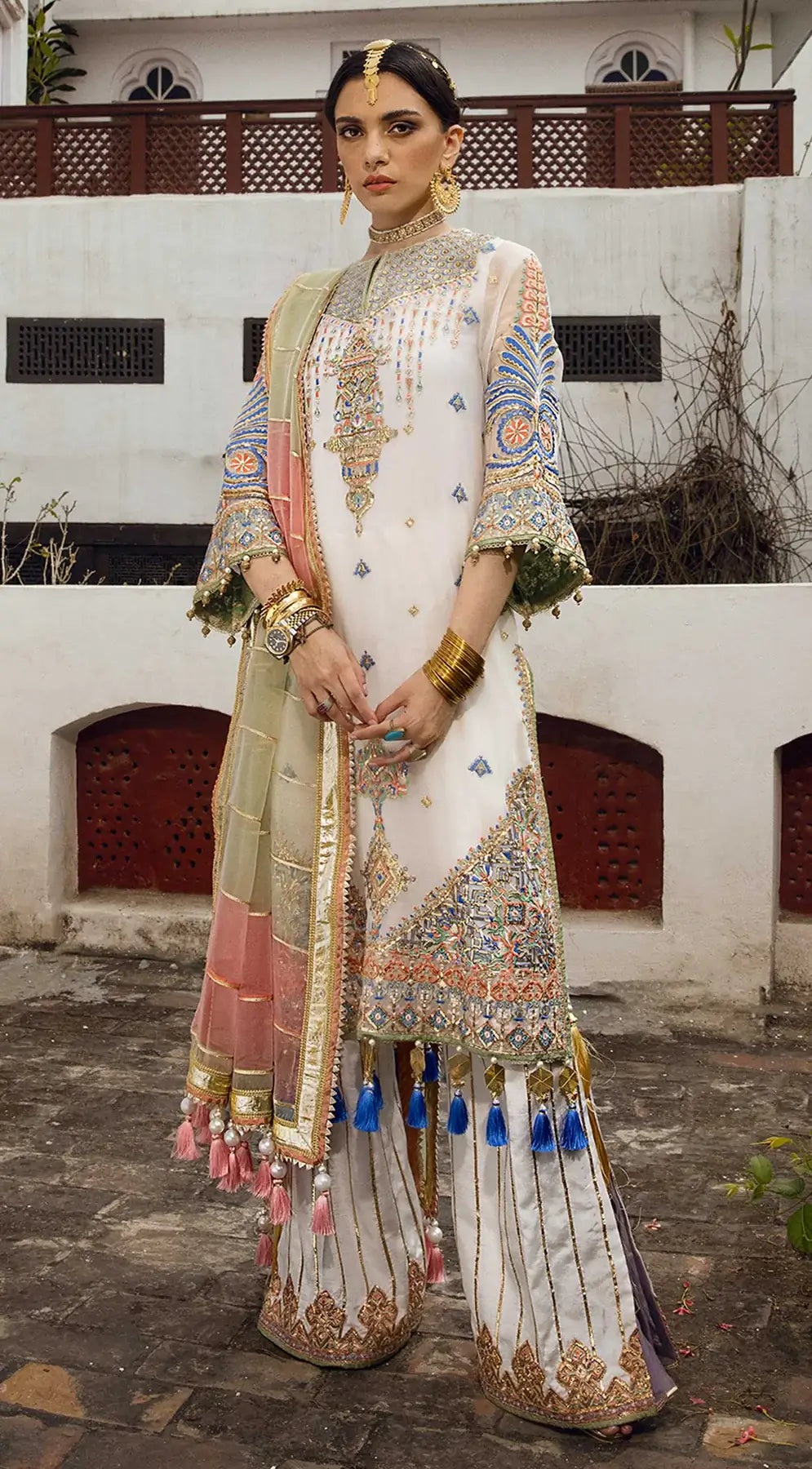 ANAYA x Kamiar Rokni Anahita Wedding Chiffon Suit AKW22-05 MIRAY pakcloths.pk