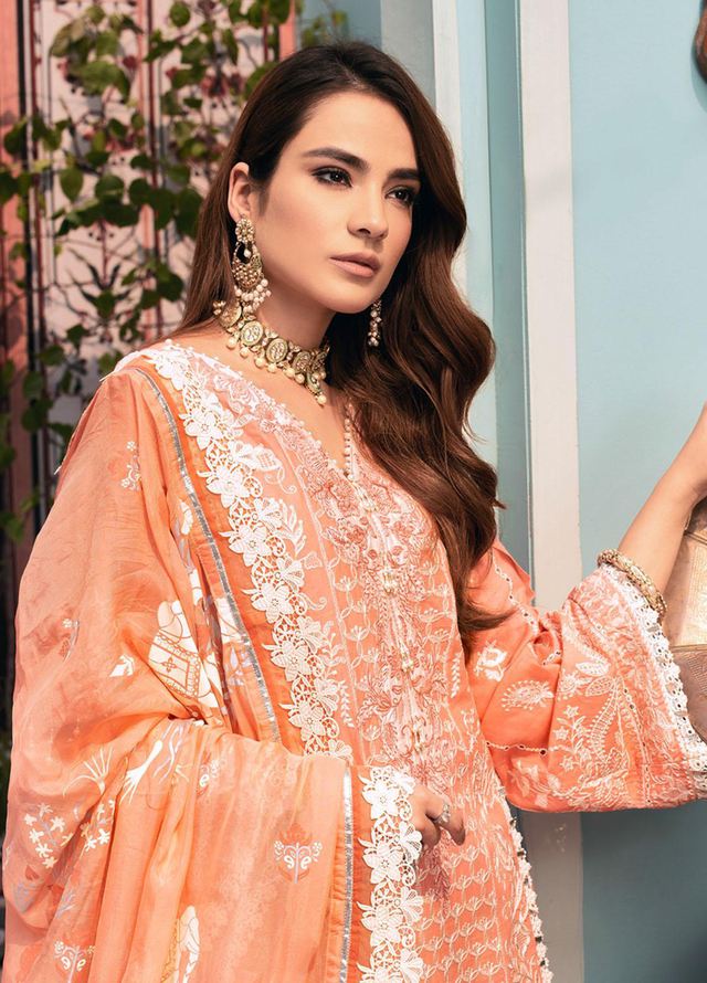 Noor By Saadia Asad Embroidered Lawn Unstitched 3 Piece Suit SA21N 08 - Luxury Collection pakcloths.pk