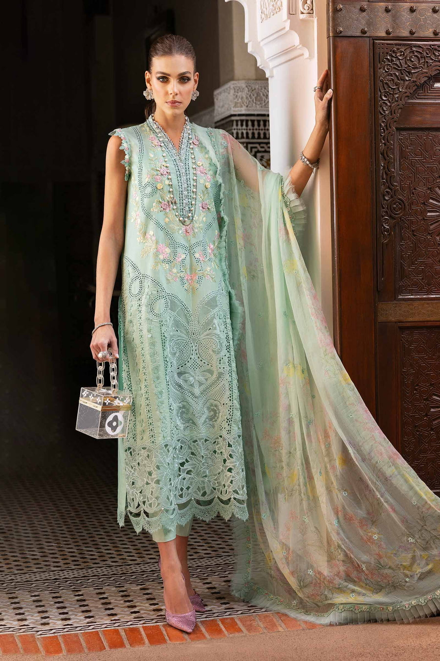 Maria B D-14A Voyage a'Luxe Luxury Lawn 25' pakcloths.pk