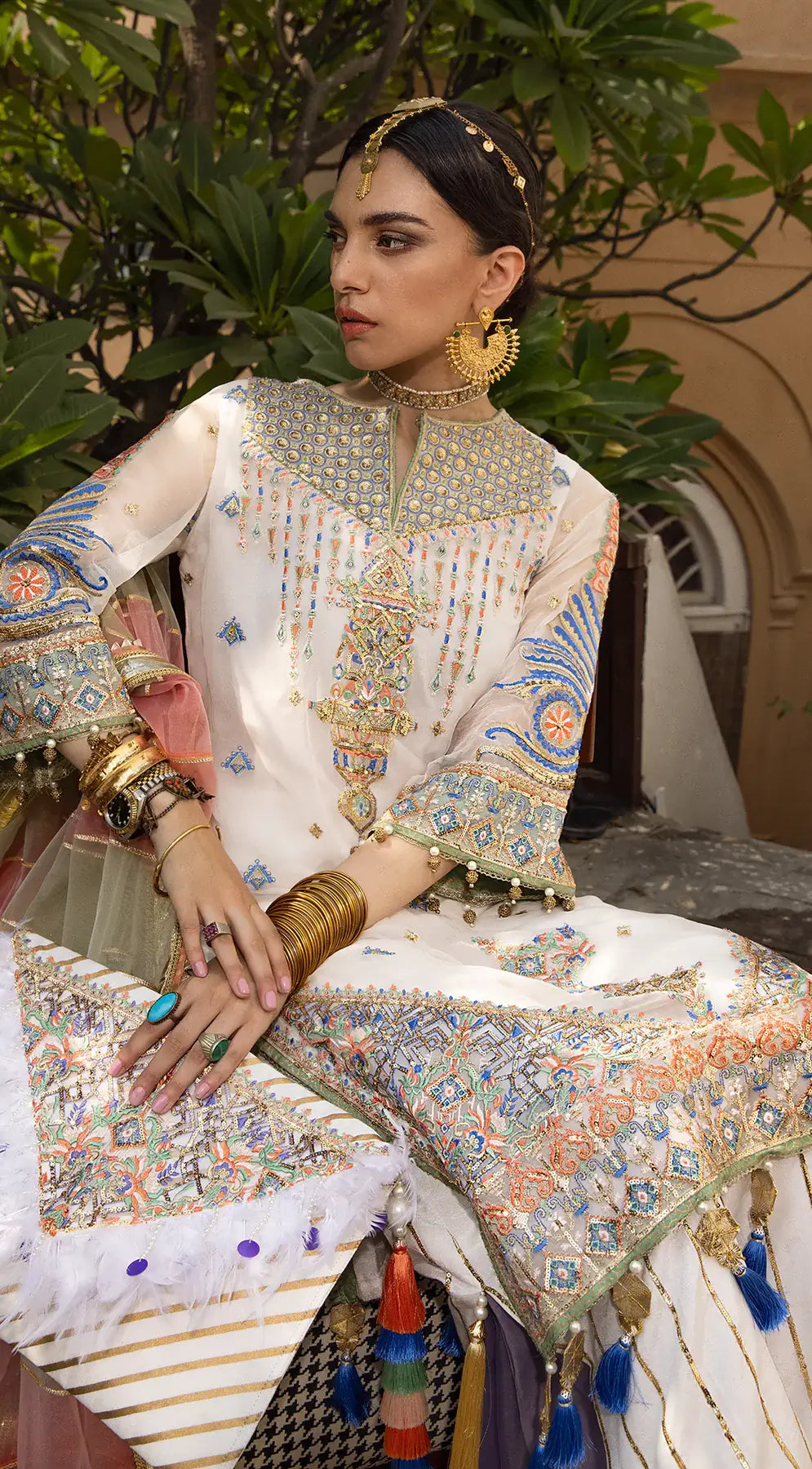 ANAYA x Kamiar Rokni Anahita Wedding Chiffon Suit AKW22-05 MIRAY pakcloths.pk