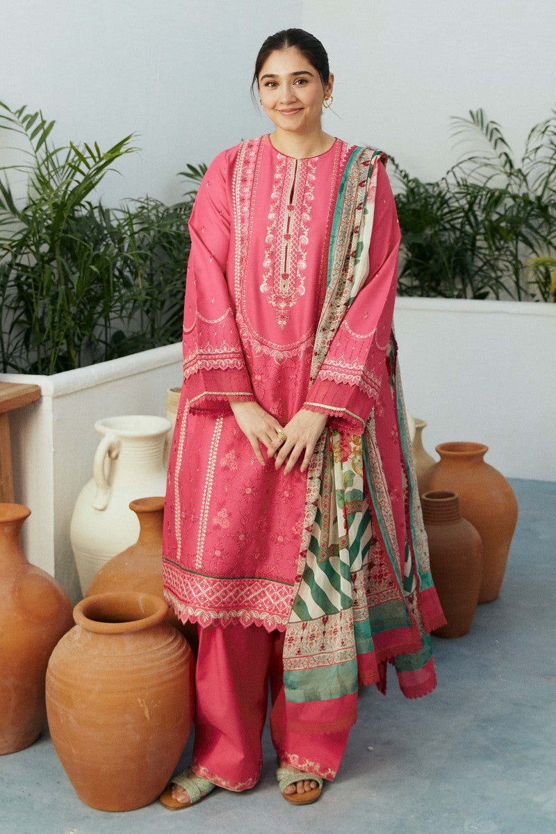 Zara Shahjahan Coco GUL-D2 Lawn Eid '24 pakcloths.pk