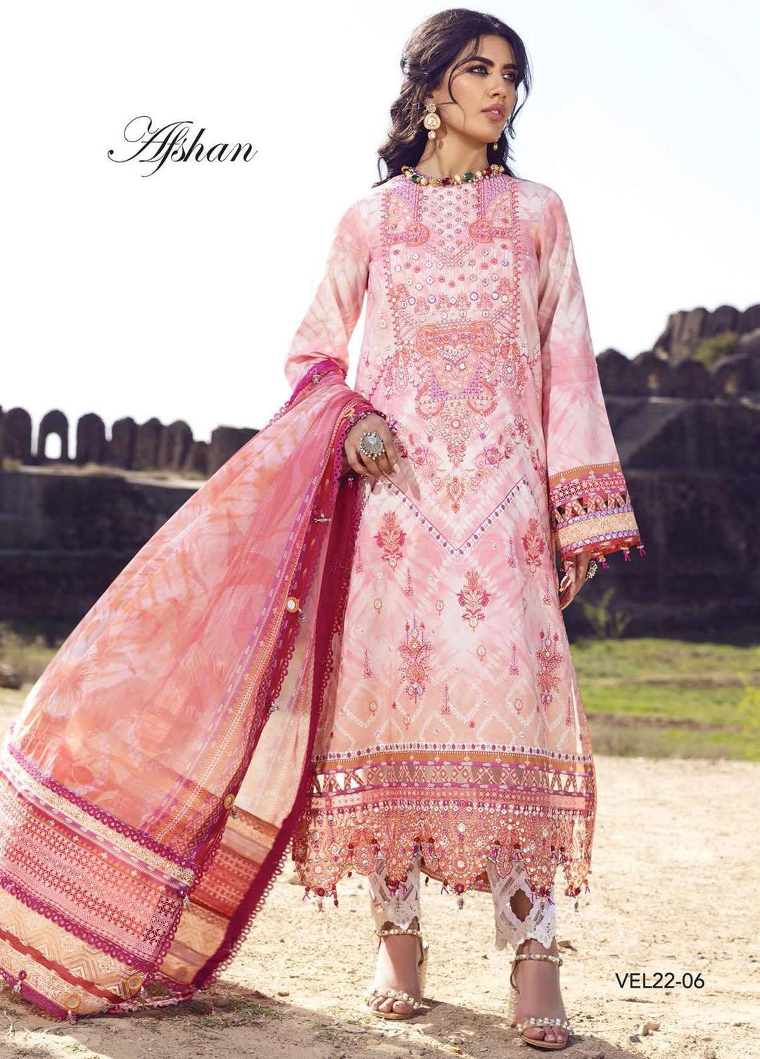 Anaya viva VEL22 06 3PC Bfresh Lawn pakcloths.pk