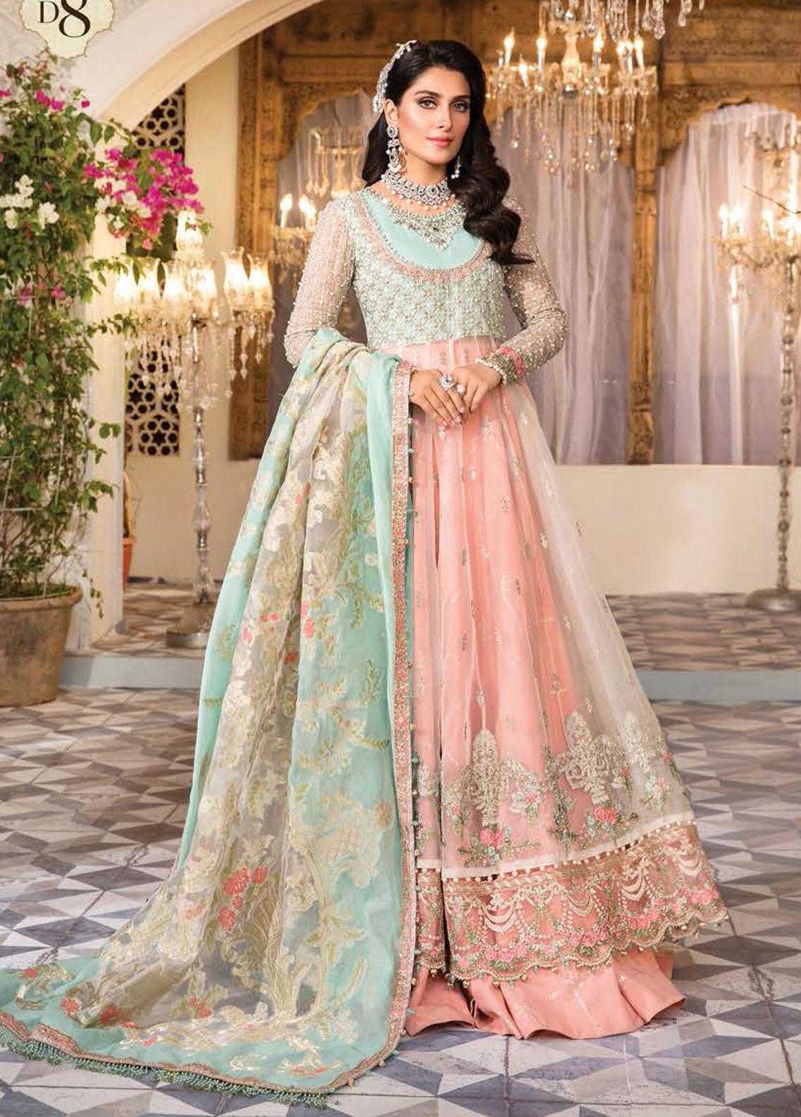Maria B Embroidered Organza Suits D8 Luxury Collection