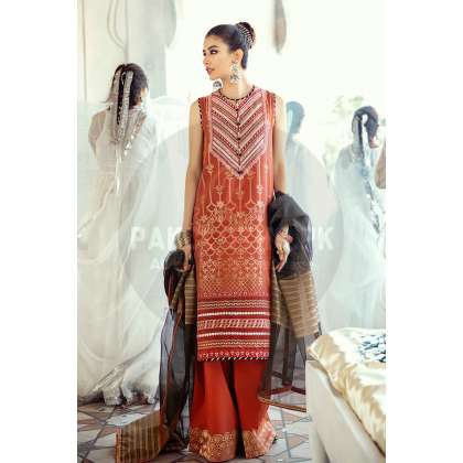 SHOP CROSS STITCH MUSHK O NARANJ SUMMER COLLECTION from pakcloths that deals 100 original pakistani branded dresses sale on chiffonlawnwinter collection