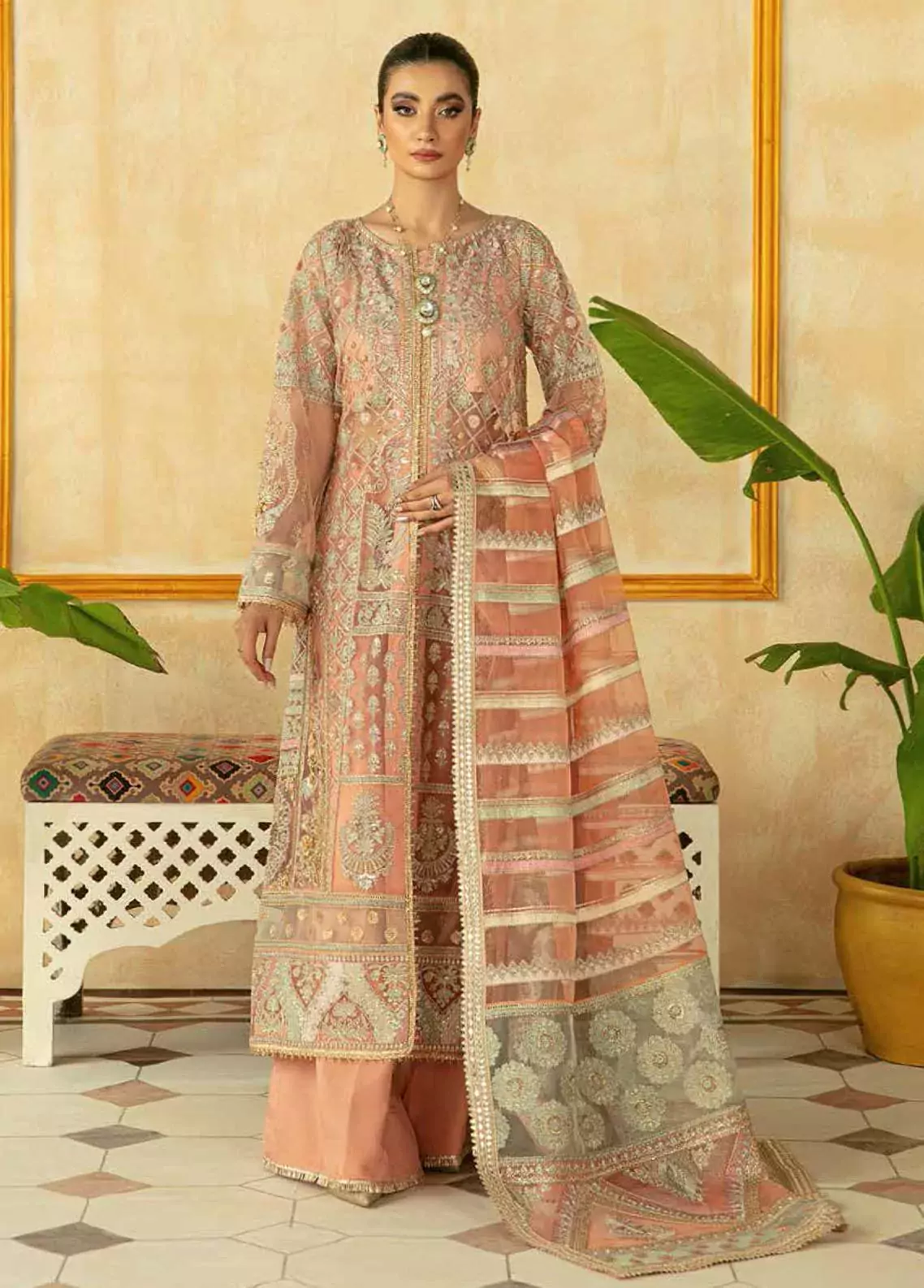 Buy Marwa By Maryam Hussain 06 MEHAK Wedding Collection pakcloths that offer 💯 percent origianl pakistani branded dresses shop lawnchiffonwinter collections online