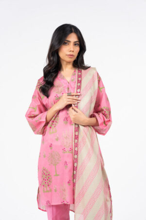 Alkaram studio MSB-19-25-2-Pink Printed Lawn 3pc