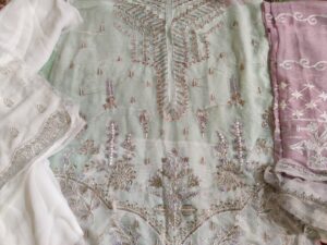 Alizeh white chiffon B-fresh